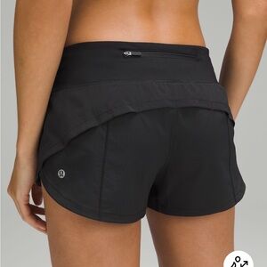 Lululemon Speed Up Low Rise Lined Short 2.5” (Black)